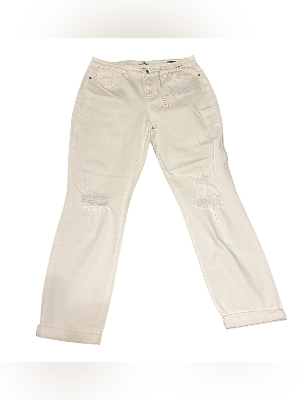 Judy Blue White Jeans NWT Size 13/31 Boyfriend Jean
